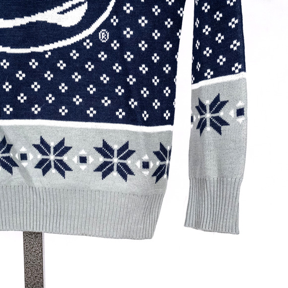 Penn State Nittany Lions Women's NCAA Sport Fan Sweater LARGE Holiday Fair Isle - Picture 3 of 6